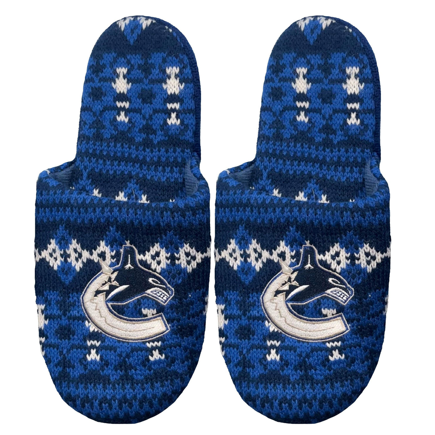 NHL Aztec Adult Slippers - Vancouver Canucks - The Hockey Shop Source For Sports