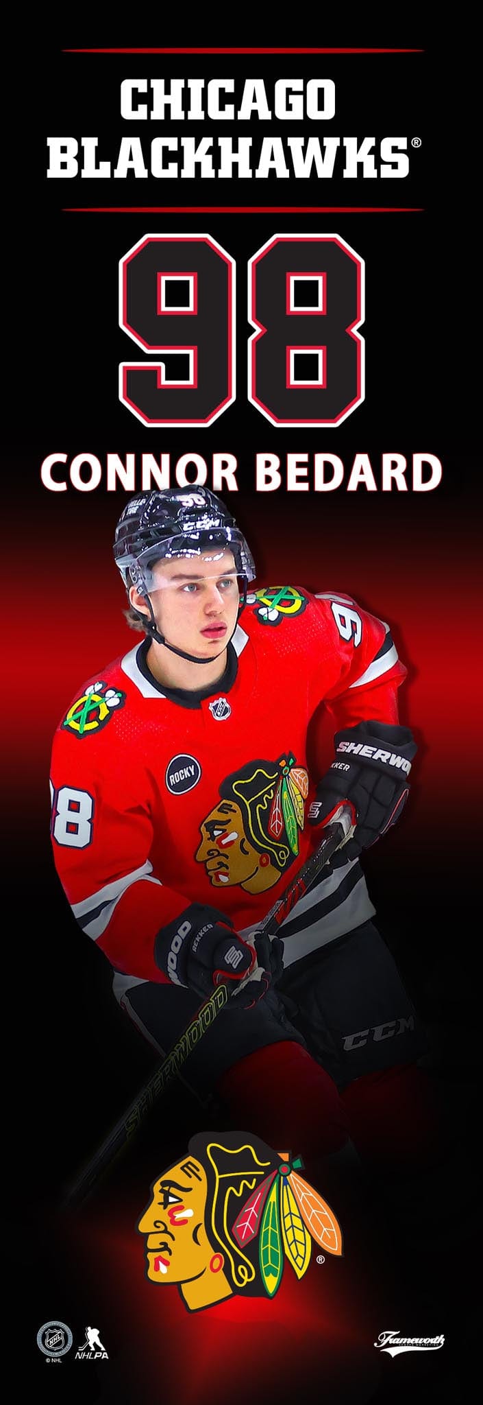 Frameworth Sports NHL Player Plaque - Connor Bedard - The Hockey Shop Source For Sports