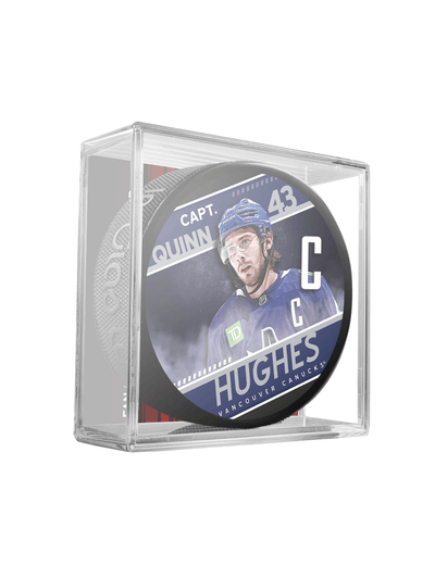 Inglasco NHL Captain Collection Hockey Puck In Cube - Vancouver Canucks - TheHockeyShop.com