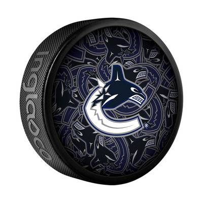 Inglasco NHL Clone Logo Hockey Puck - Vancouver Canucks - TheHockeyShop.com