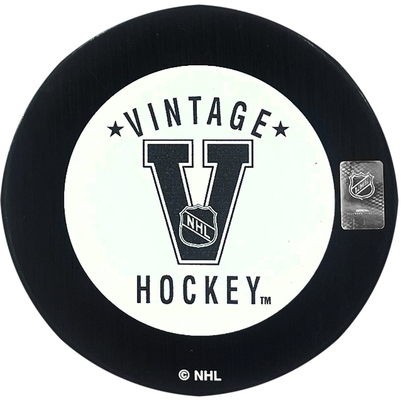 Vancouver Canucks Skate Inglasco NHL Basic Logo Hockey Puck - TheHockeyShop.com