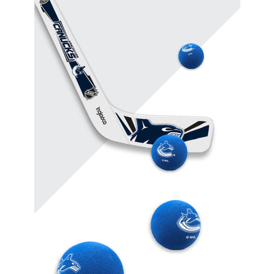 Inglasco NHL Rapid Fire Mini Hockey Stick Set - Vancouver Canucks - TheHockeyShop.com