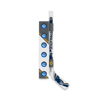 Inglasco NHL Rapid Fire Mini Hockey Stick Set - Vancouver Canucks - TheHockeyShop.com