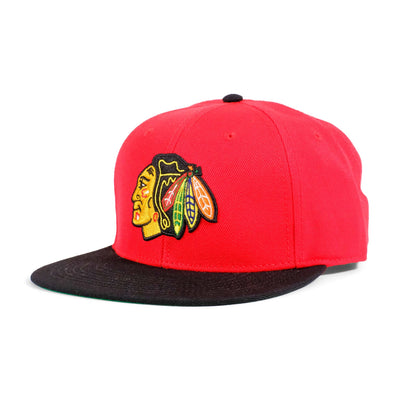 Chicago Blackhawks - American Needle NHL Vintage Wool Replica Two Tone Snapback Hat - The Hockey Shop Source For Sports