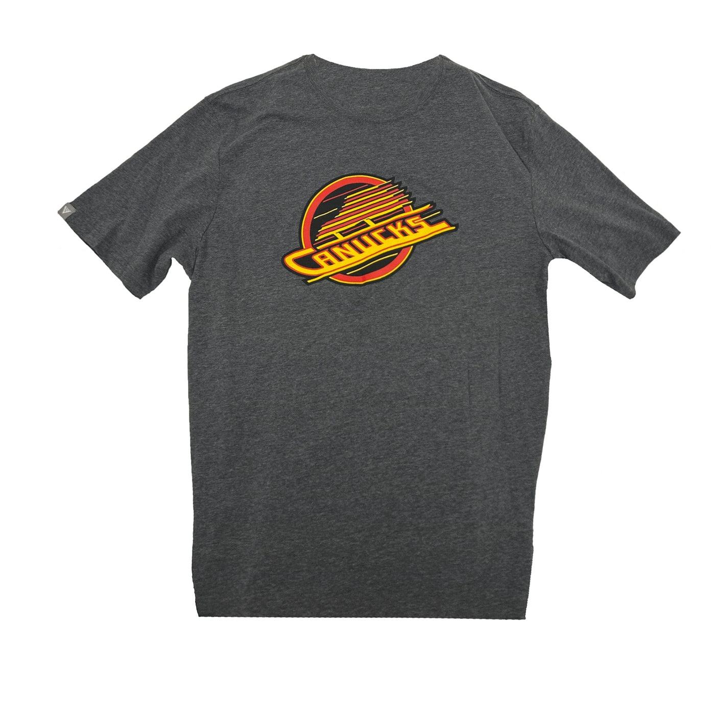 Levelwear Core Logo Shortsleeve Shirt - Vancouver Canucks Retro Skate Heather Grey - TheHockeyShop.com