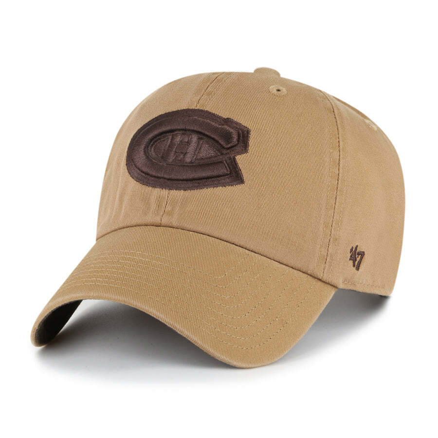 47 Brand NHL Dune Chocolate Clean Up Ballpark Hat - Montreal Canadians - TheHockeyShop.com