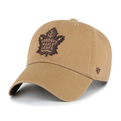 47 Brand NHL Dune Chocolate Clean Up Ballpark Hat - Toronto Maple Leafs - TheHockeyShop.com