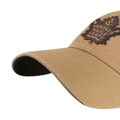 47 Brand NHL Dune Chocolate Clean Up Ballpark Hat - Toronto Maple Leafs - TheHockeyShop.com