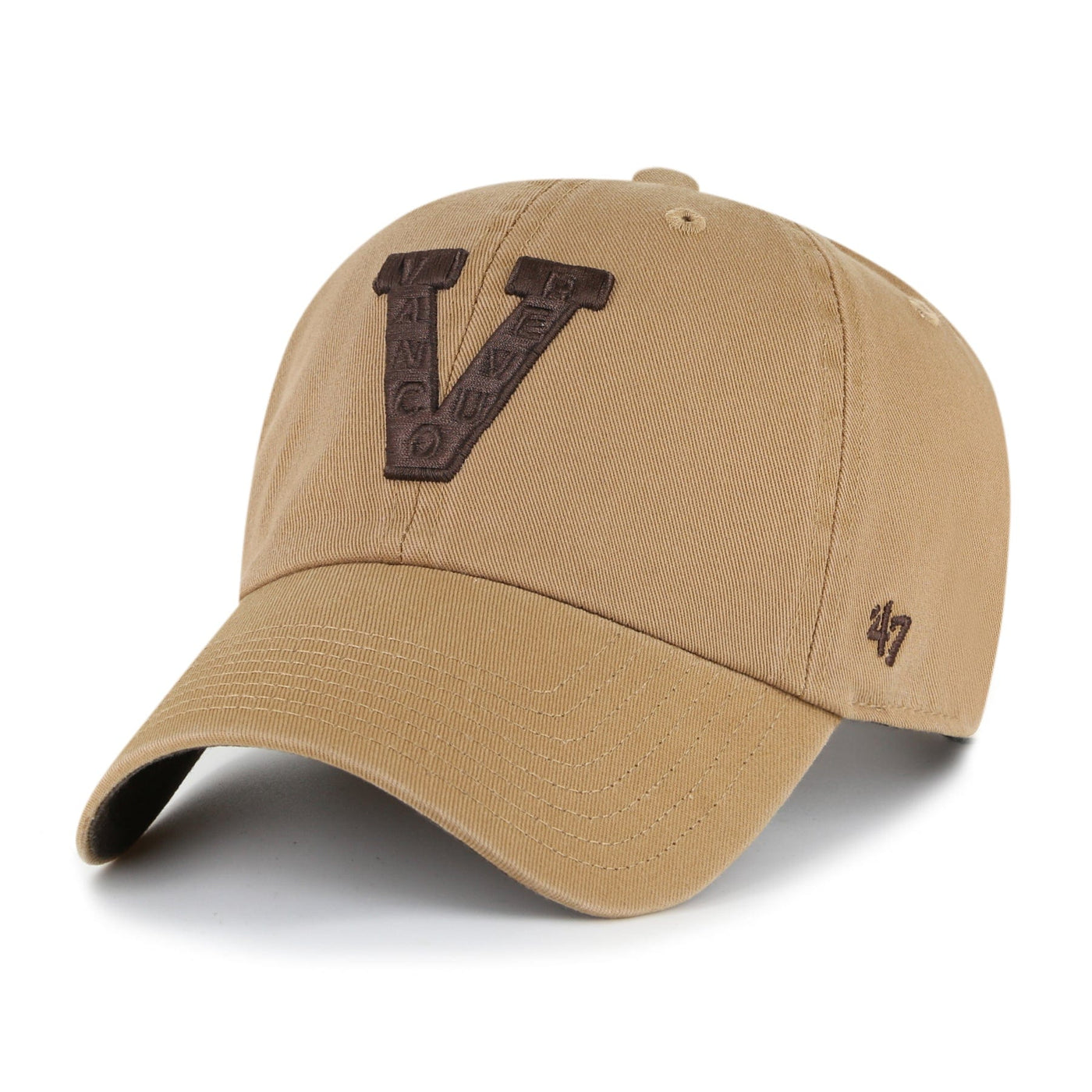 47 Brand NHL Dune Chocolate Clean Up Ballpark Hat - Vancouver Millionaires - TheHockeyShop.com