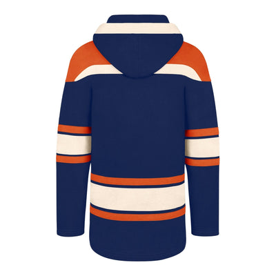 47 Brand NHL Lacer Fleece Mens Hoody - Edmonton Oilers - TheHockeyShop.com