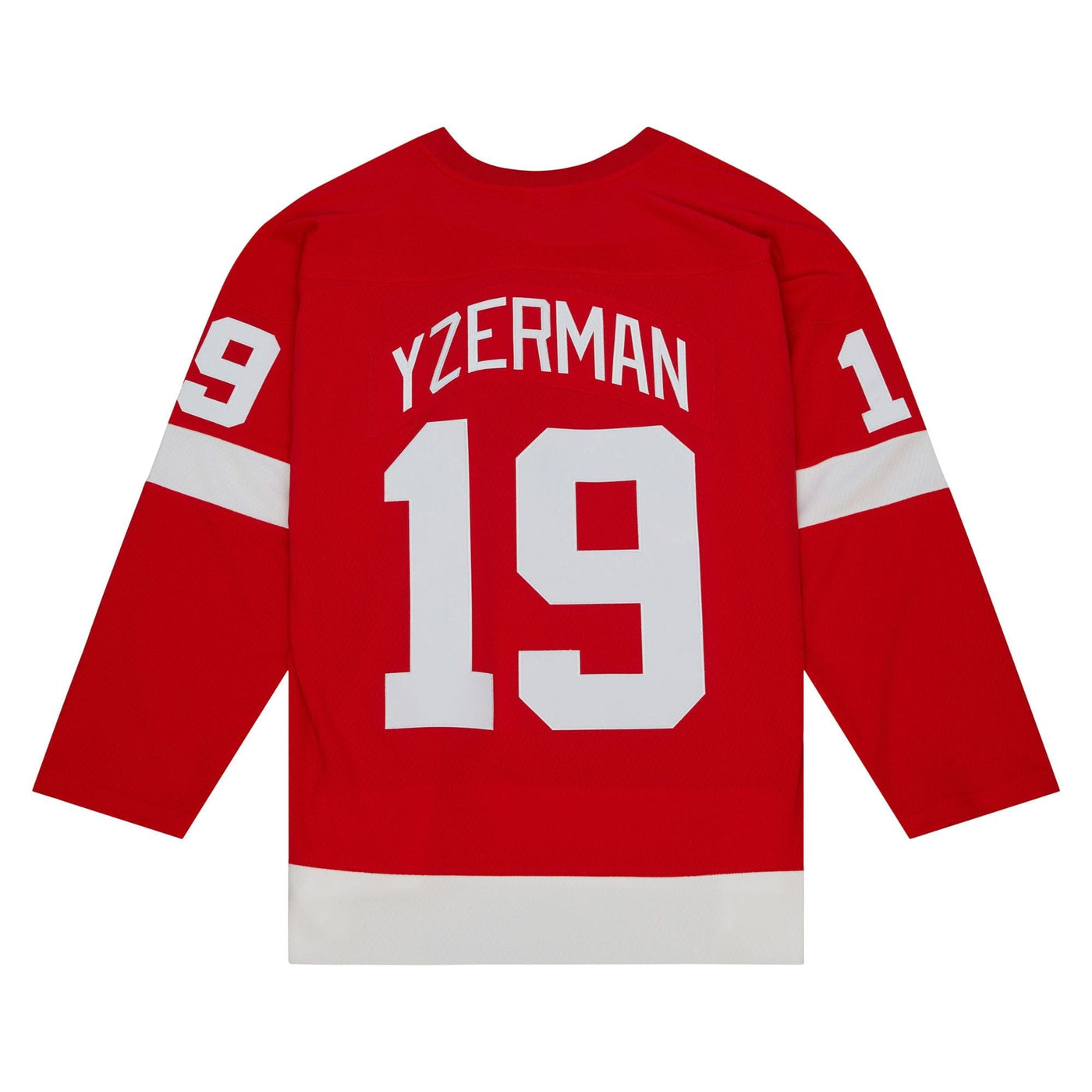 Detroit Red Wings No19 Steve Yzerman White CCM Throwback Stitched Jersey