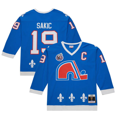 Mitchell & Ness Vintage Senior Jersey - Quebec Nordiques Joe Sakic - TheHockeyShop.com