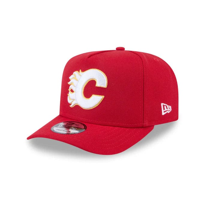 NewEra NHL 9Fifty Team A-Frame Snapback Hat - Calgary Flames - TheHockeyShop.com