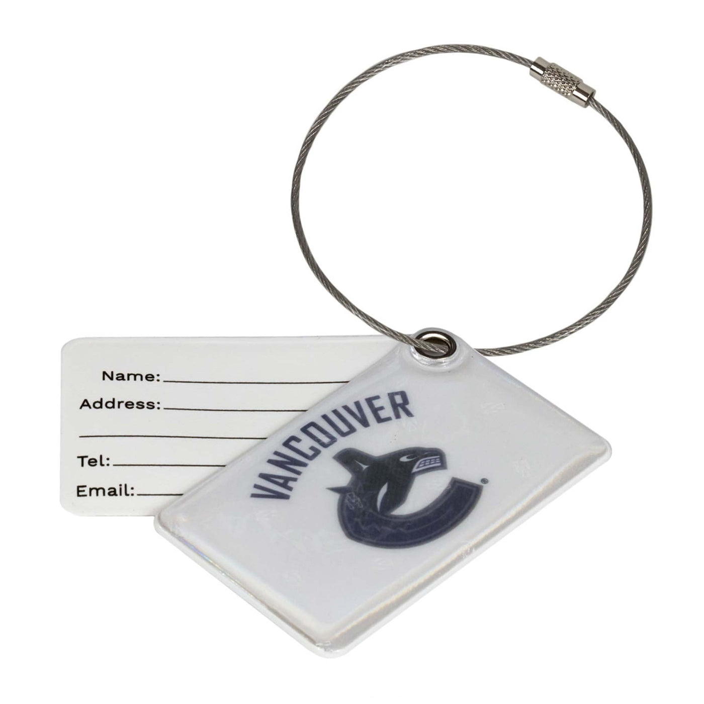 NHL Reflective Luggage Tag - Vancouver Canucks - TheHockeyShop.com