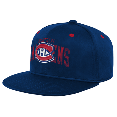 Montreal Canadiens Outer Stuff NHL Lifestyle Printed Flatbrim Adjustable Youth Hat - The Hockey Shop Source For Sports