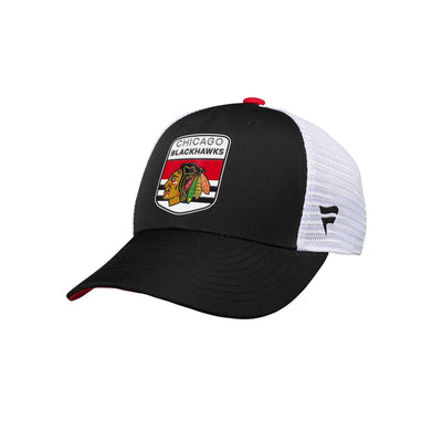 Outer Stuff NHL Draft Structured Trucker Youth Hat - Chicago Blackhawks - TheHockeyShop.com