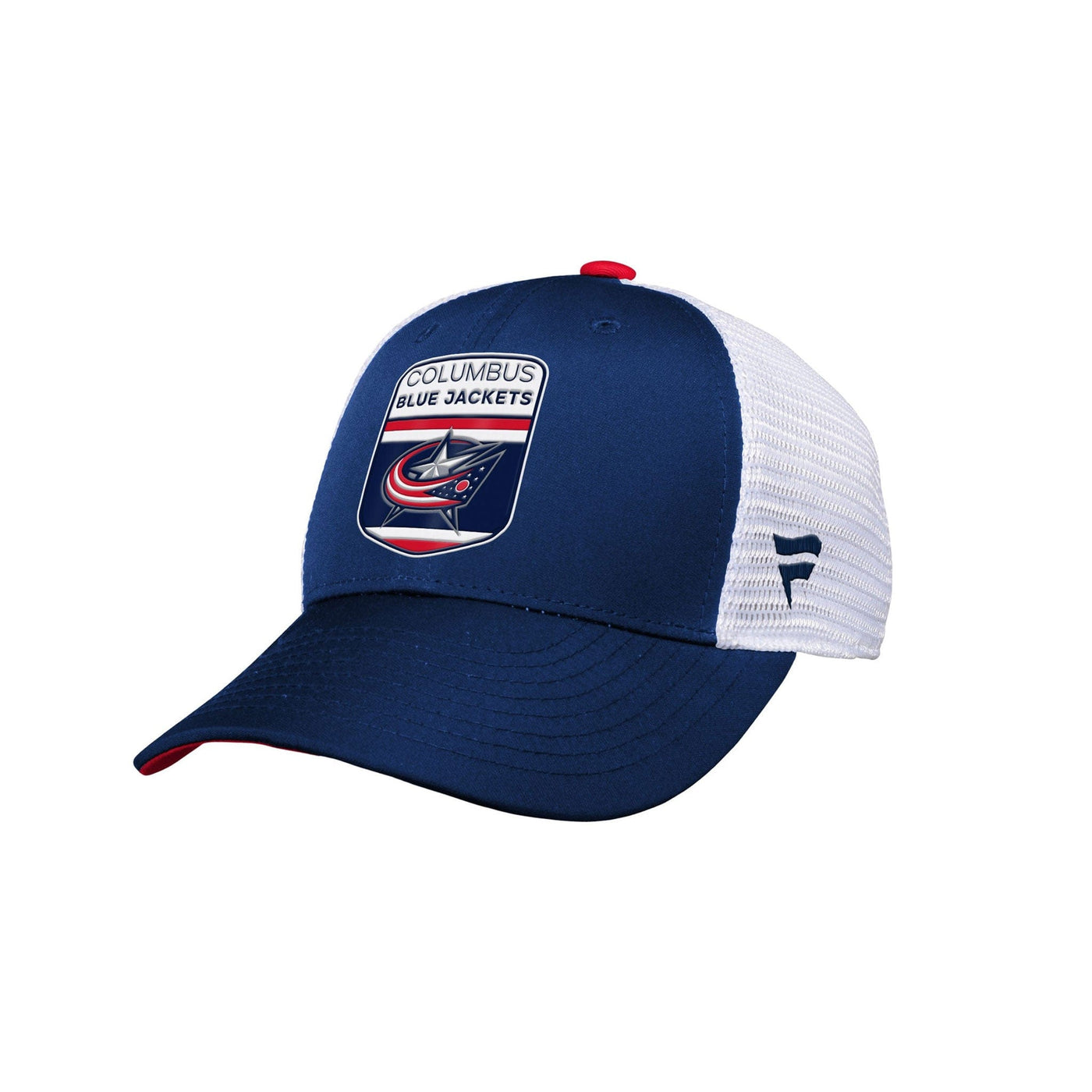 Outer Stuff NHL Draft Structured Trucker Youth Hat - Columbus Blue Jackets - TheHockeyShop.com