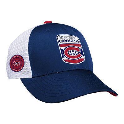 Outer Stuff NHL Draft Structured Trucker Youth Hat - Montreal Canadiens - TheHockeyShop.com