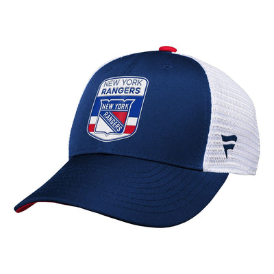 Outer Stuff NHL Draft Structured Trucker Youth Hat - New York Rangers - TheHockeyShop.com