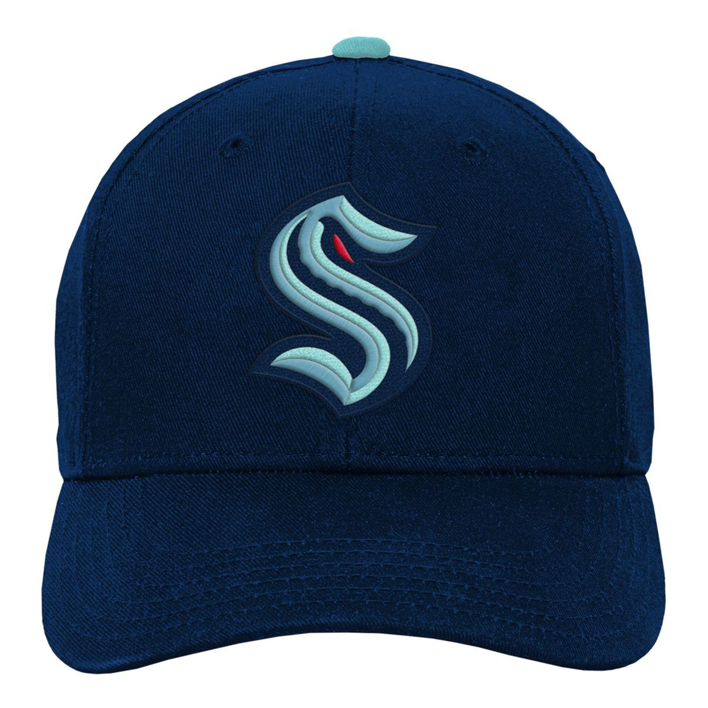 Seattle Kraken - OuterStuff NHL Precurve Youth Snapback Adjustable Hat - TheHockeyShop.com