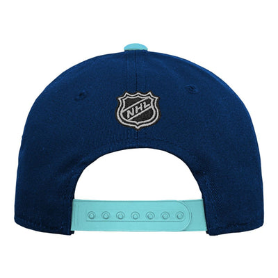 Seattle Kraken - OuterStuff NHL Precurve Youth Snapback Adjustable Hat - TheHockeyShop.com