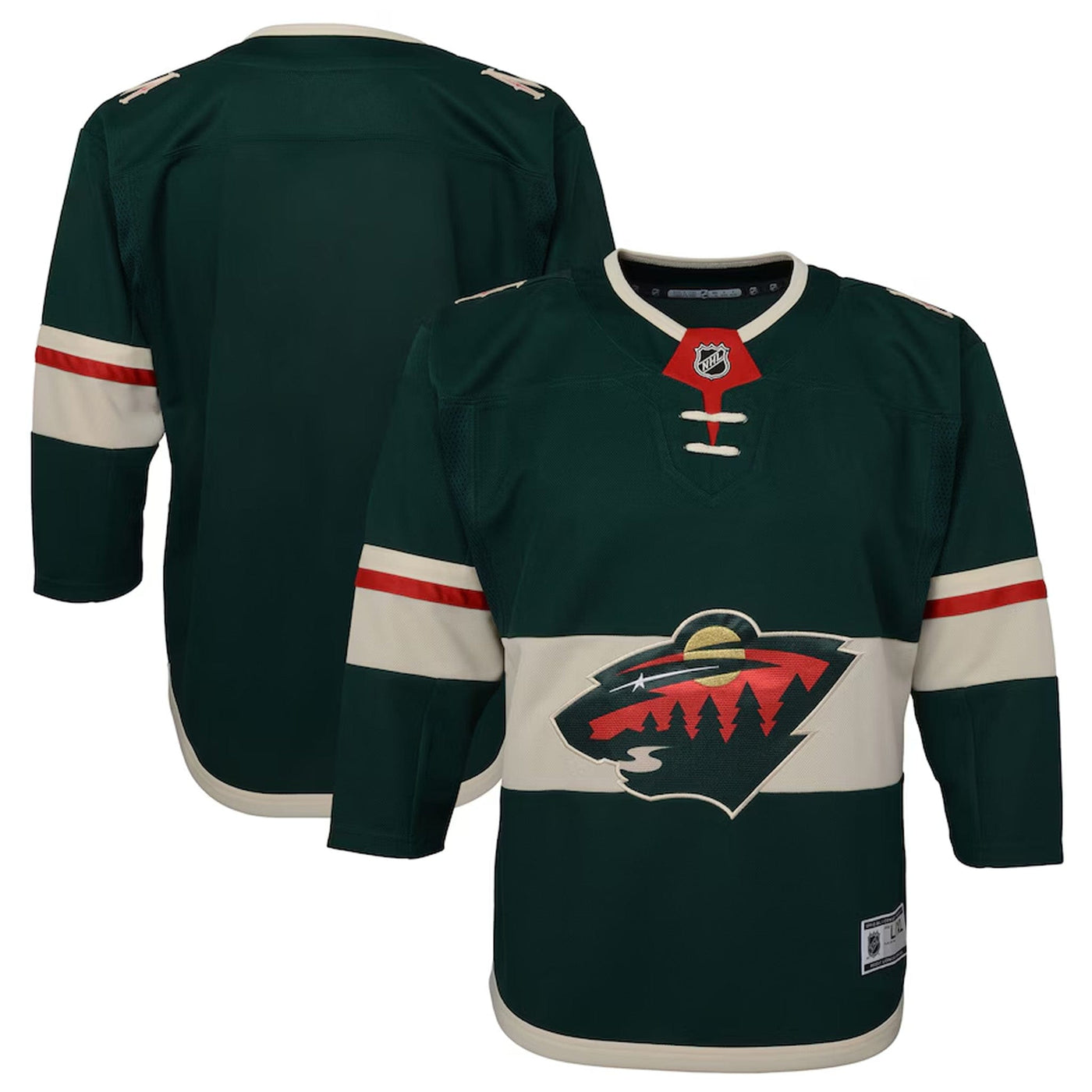 Minnesota Wild - Outer Stuff Premier Junior Home Jersey - TheHockeyShop.com