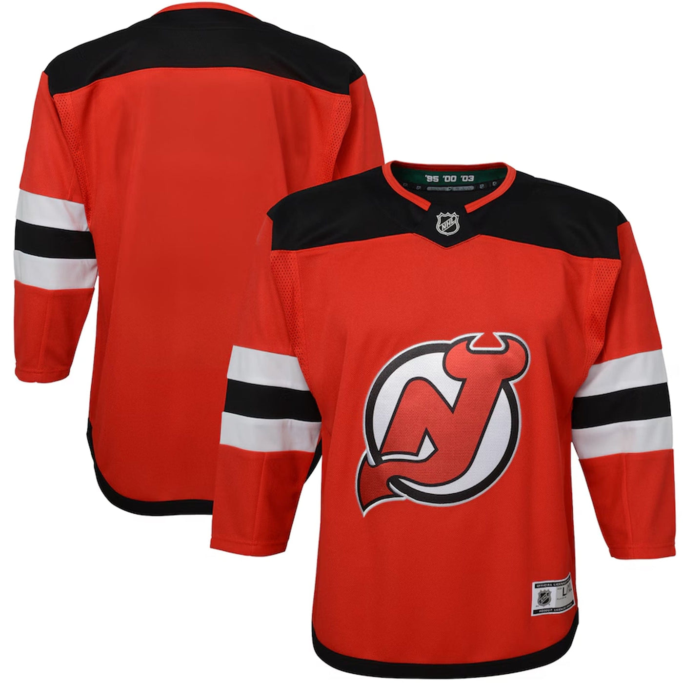 New Jersey Devils - OuterStuff Premier Junior Home Jersey - TheHockeyShop.com