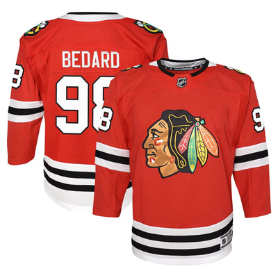 Outer Stuff Premier Junior Jersey - Chicago Blackhawks Connor Bedard Home - TheHockeyShop.com