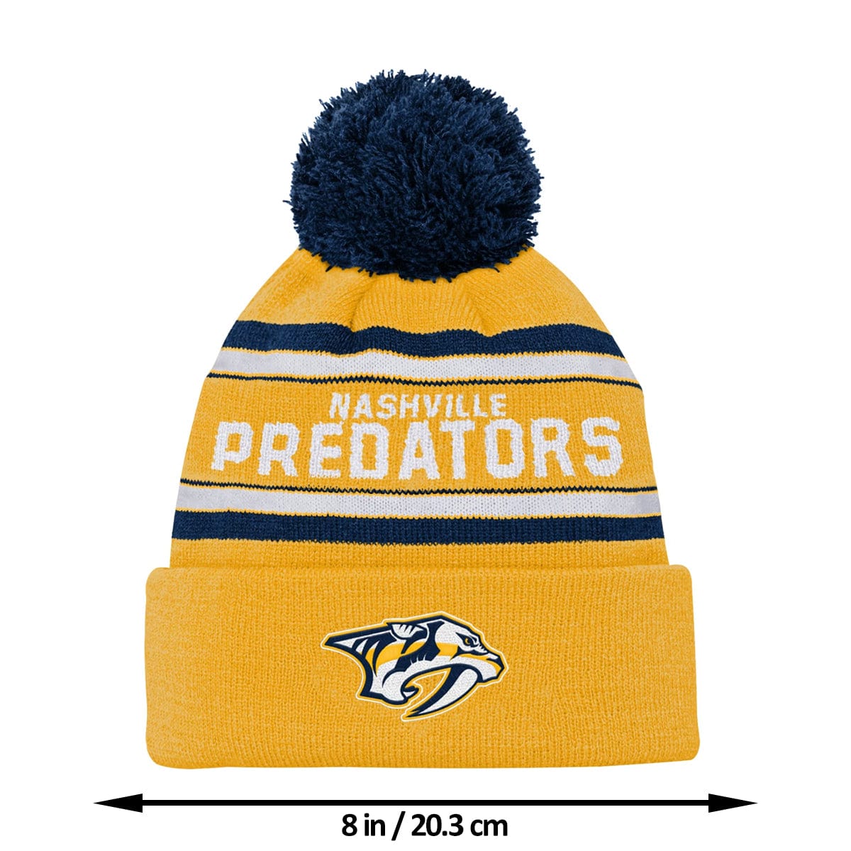 Outer Stuff NHL Jacquard Wordark Youth Toque - Nashville Predators - TheHockeyShop.com