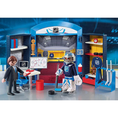 Playmobil NHL Locker Room Play Box - TheHockeyShop.com