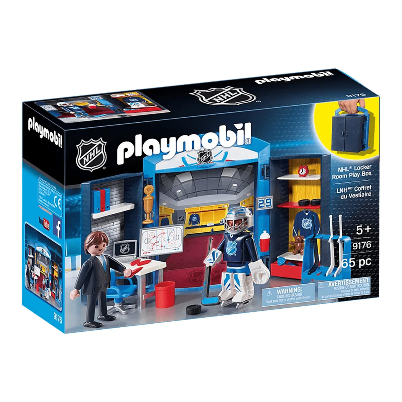 Playmobil NHL Locker Room Play Box - TheHockeyShop.com