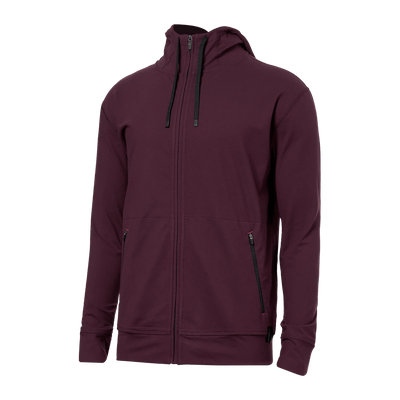 Saxx Trailzer Ful Zip Hoody - Burnt Plum - The Hockey Shop Source For Sports