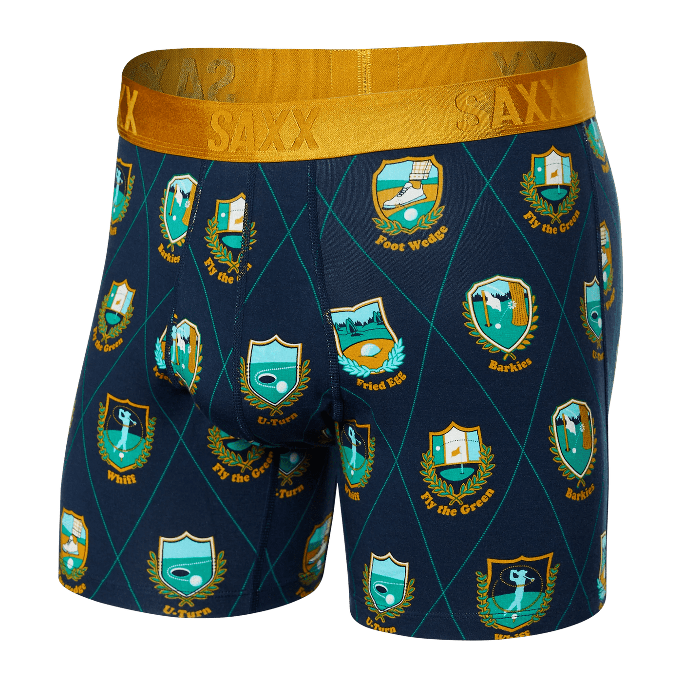 Saxx 22nd Century Silk Boxers - Rough Patches - Dark Ink - TheHockeyShop.com