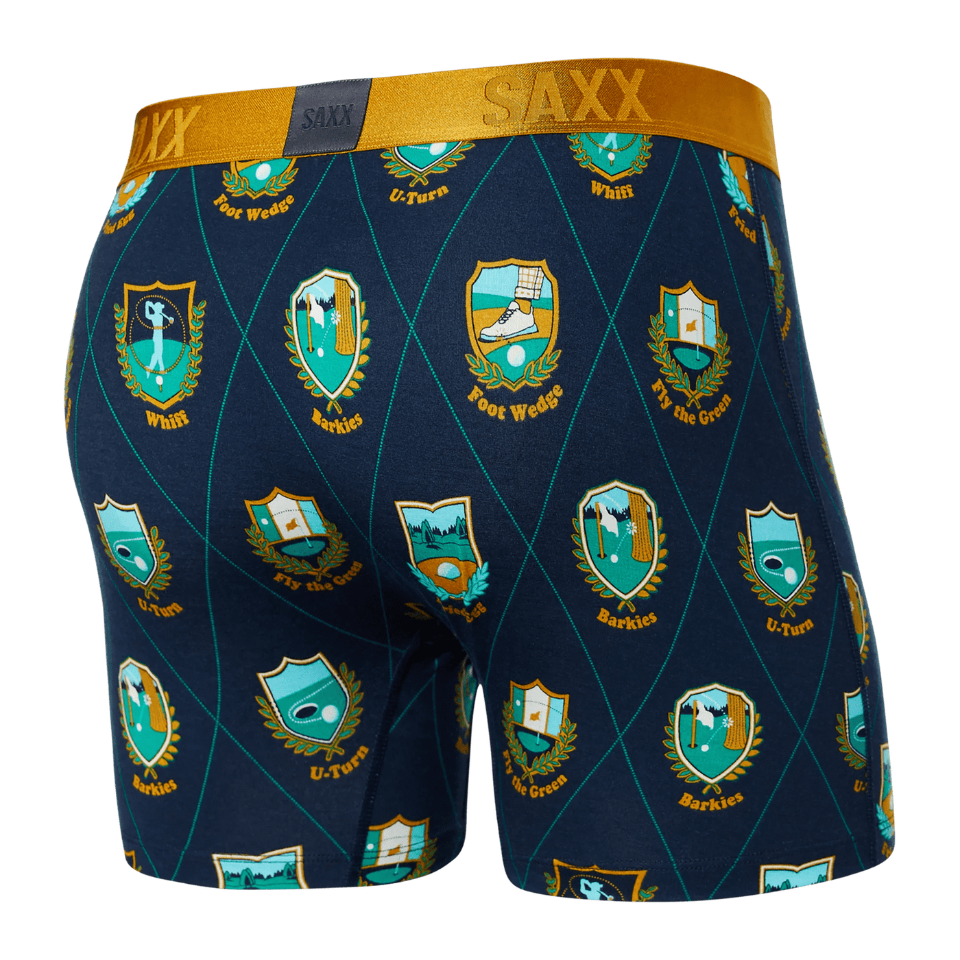 Saxx 22nd Century Silk Boxers - Rough Patches - Dark Ink - TheHockeyShop.com