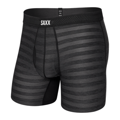 Saxx DropTemp Cool Mesh Boxers - Black - The Hockey Shop Source For Sports