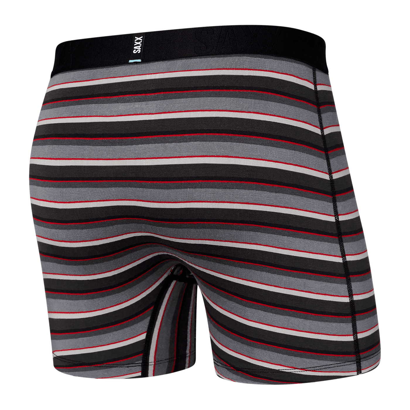 Saxx DropTemp Cooling Cotton Boxers - College Stripe - Grey - TheHockeyShop.com