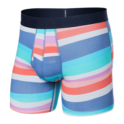 Saxx DropTemp Cooling Cotton Boxers - Cutback Stripe - Multi - TheHockeyShop.com