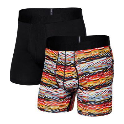 Saxx DropTemp Cooling Cotton Boxers - Leo Camo / Black (2 Pack) - TheHockeyShop.com