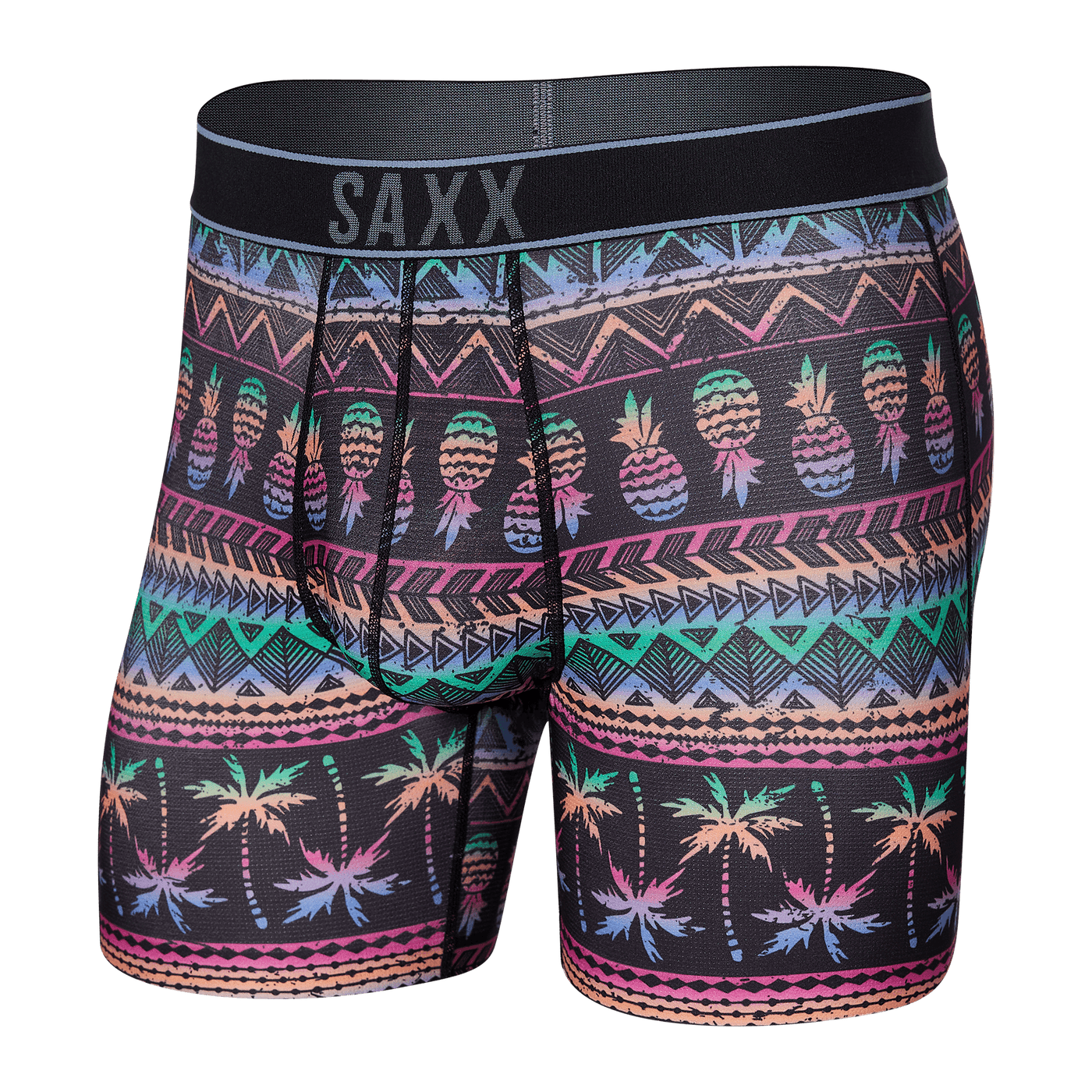 Saxx DropTemp Cooling Hydro Boxers - Pineapple Stripe - Multi - TheHockeyShop.com