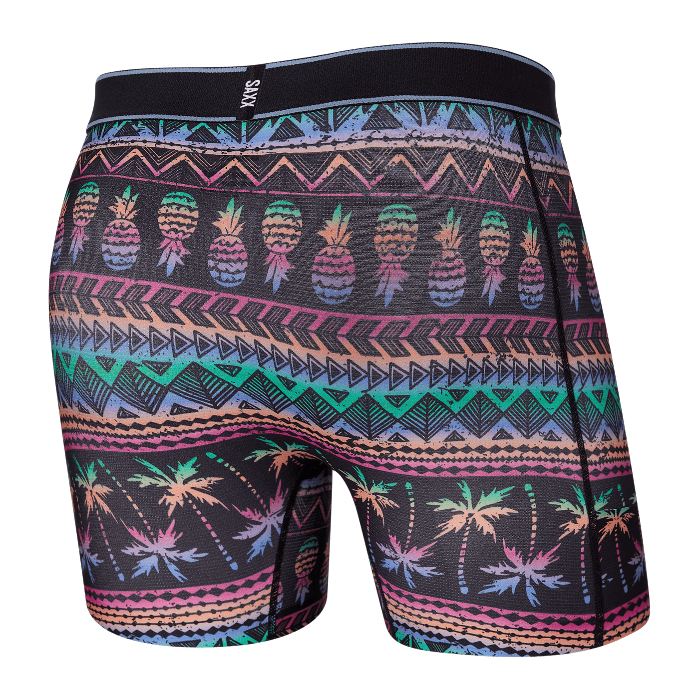 Saxx DropTemp Cooling Hydro Boxers - Pineapple Stripe - Multi - TheHockeyShop.com