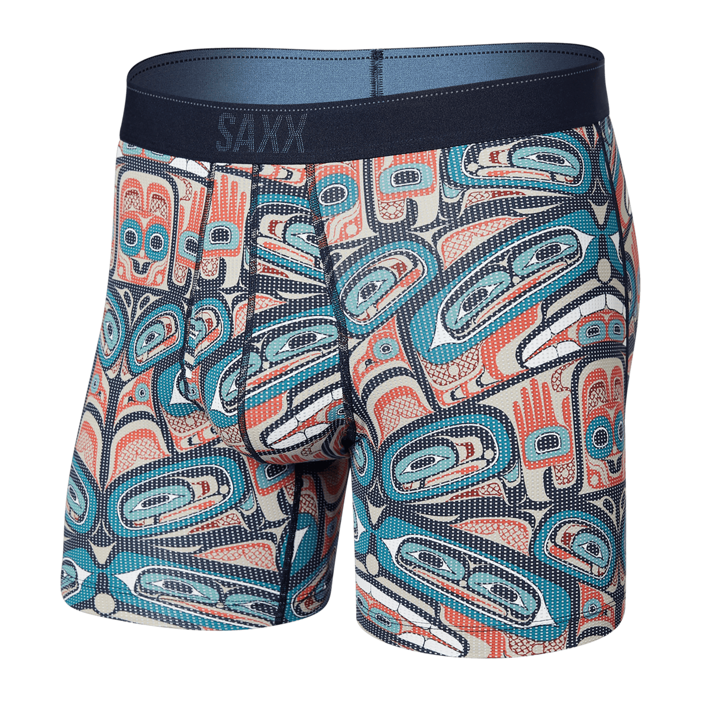 Saxx Quest Quick Dry Mesh Boxers - Box Design Multi - TheHockeyShop.com