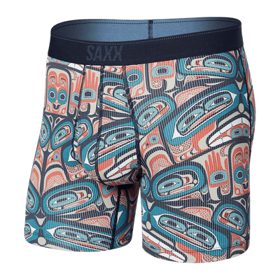 Saxx Quest Quick Dry Mesh Boxers - Box Design Multi - TheHockeyShop.com