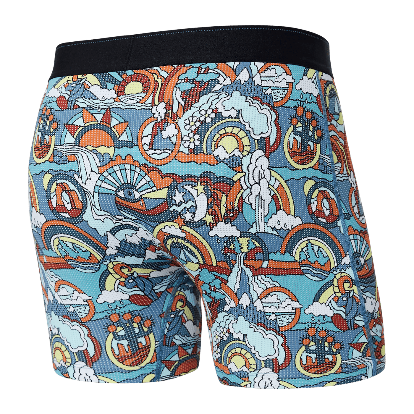 Saxx Quest Quick Dry Mesh Boxers - Mind Traveller - Multi - TheHockeyShop.com