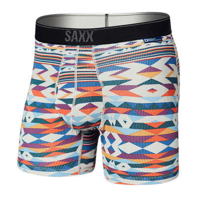 Saxx Quest Quick Dry Mesh Boxers - Park Lodge Geo - Multi - TheHockeyShop.com