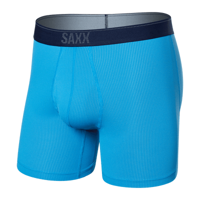 Saxx Quest Quick Dry Mesh Boxers - Tropical Blue - TheHockeyShop.com