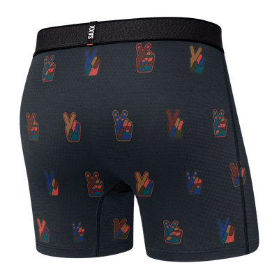 Saxx Roast Master Mid-Weight Boxers - Eco Peace - Navy - TheHockeyShop.com