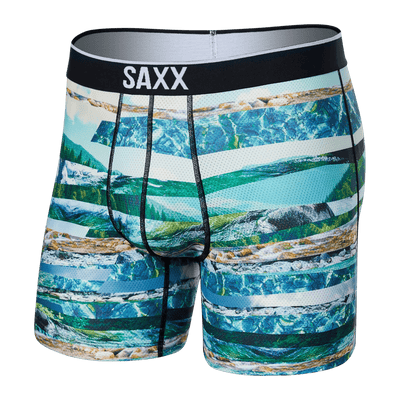 Saxx Volt Boxers - River Run Stripe - Multi - TheHockeyShop.com