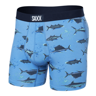 Saxx Ultra Boxers - Fish on Sail - Blue - TheHockeyShop.com