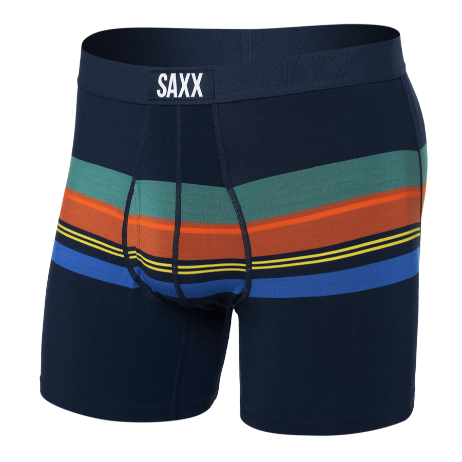 Saxx Ultra Boxers - League Stripe - Navy - TheHockeyShop.com