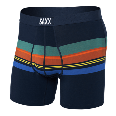 Saxx Ultra Boxers - League Stripe - Navy - TheHockeyShop.com